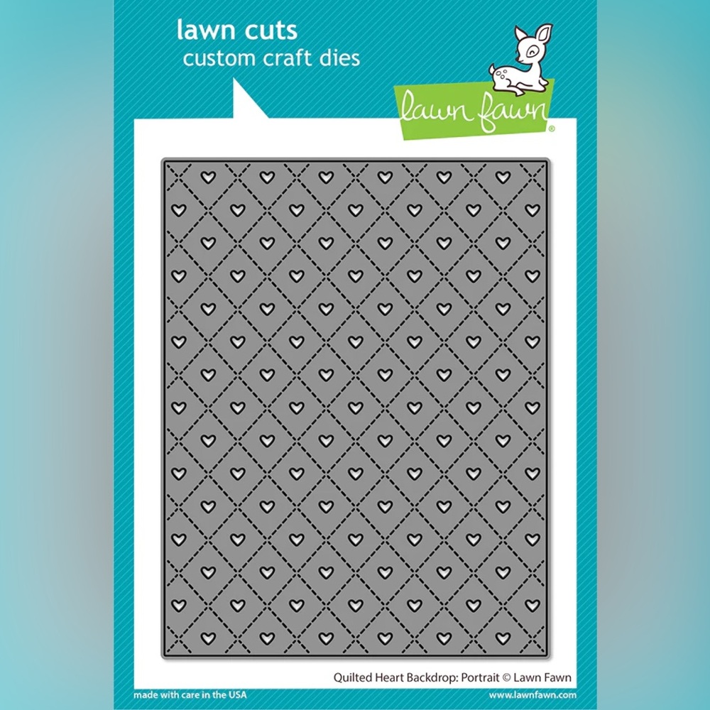 Lawn Fawn Quilted Heart Backdrop Die